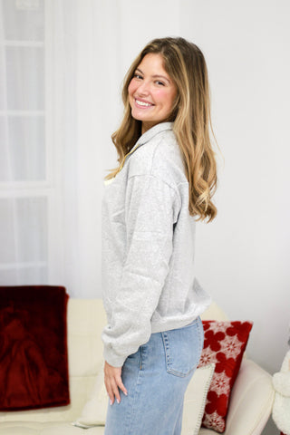 Doorbuster Fleece Sweatshirt in Heather Gray