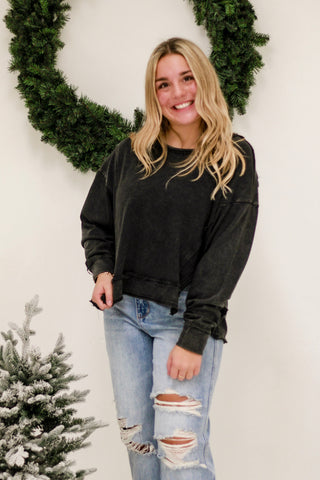 Weekly Comfort Basic Pullover in Black