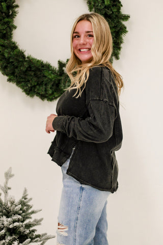 Weekly Comfort Basic Pullover in Black