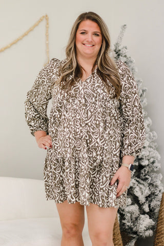 Havana Nights Print Dress