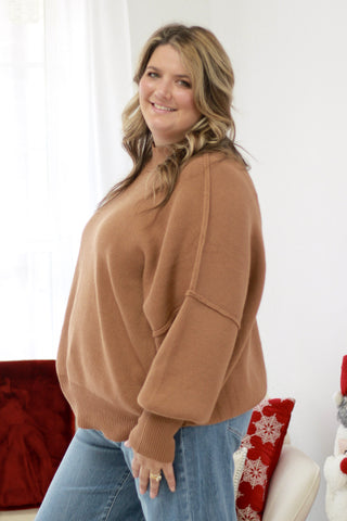 The Way I See It Sweater in Deep Camel