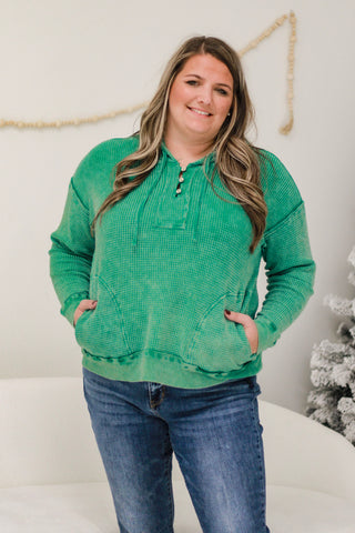 Sleigh Bells Ringing Green Pullover