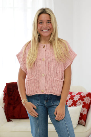 Sweater Weather Mood Top in Blush