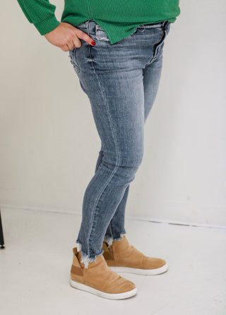 My Place is Here Mid Rise Judy Blue Skinny Jeans