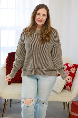 Fireside Magic Sweater in Brown