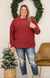 Best of the Best Corded Burgundy Pullover