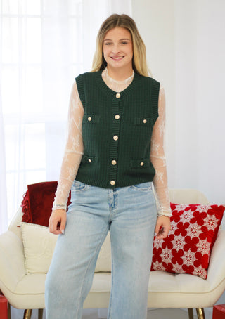 Sleigh Bells Ring Button Up Sweater