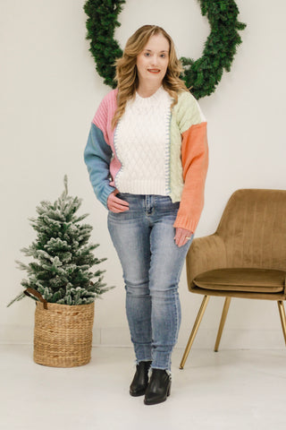 Shake It Up Color Block Sweater