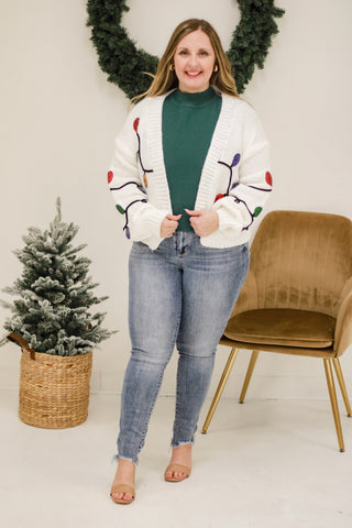 Light it Up Cardigan in Cream