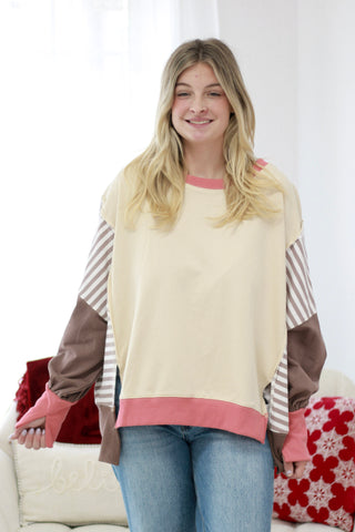 Winter Days Colorblock Pullover