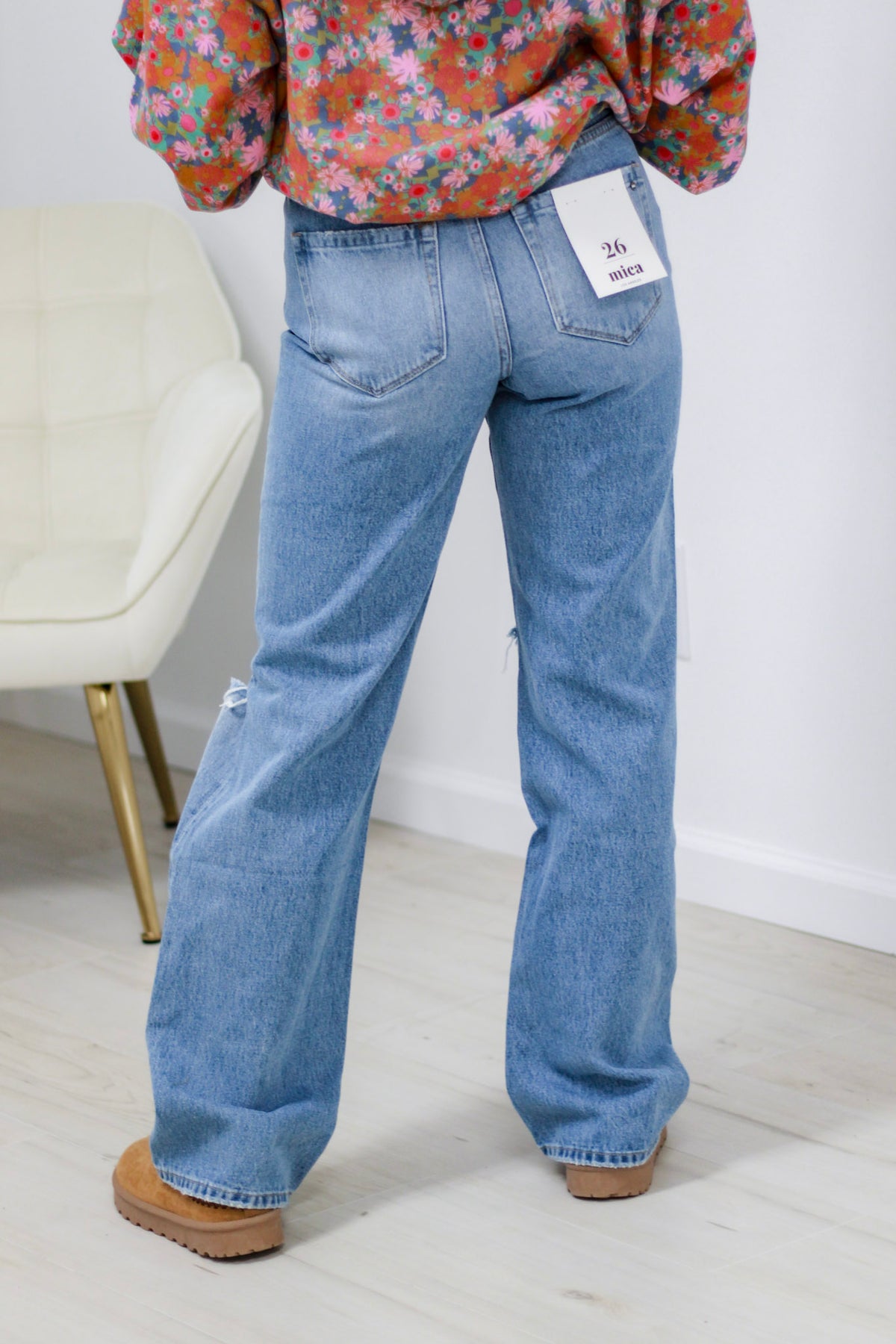 Make No Mistake 90&#39;s High Rise Flare by Mica