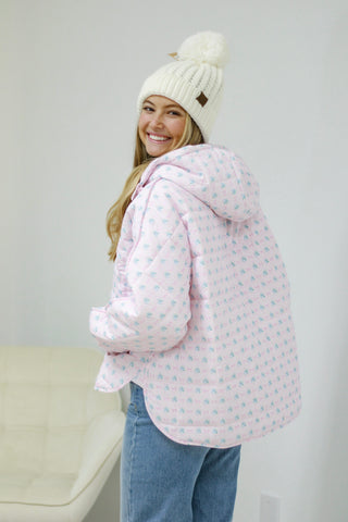 Princess in Pink Puffer Bow Pullover