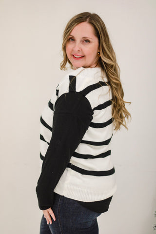 Can't Let Go Striped Sweater Vest