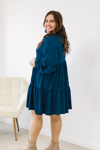Find My Way Dress in Teal