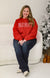 Red Merry Spangle Sweatshirt