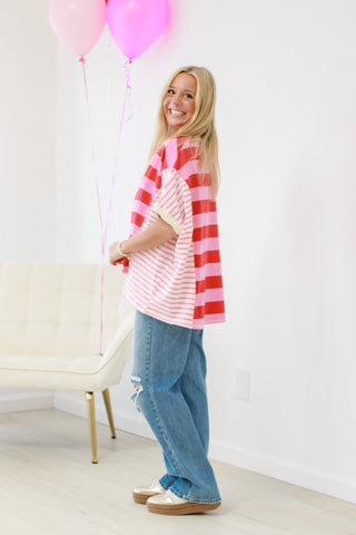 Get To It Striped Top