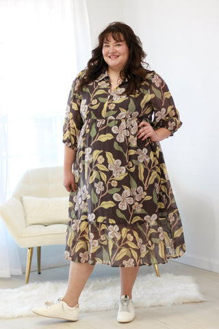 Making Fall Memories Floral Dress