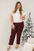 Act Professional Pants in Cranberry