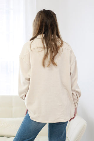 The Weather Outside is Frightful Cream Shacket