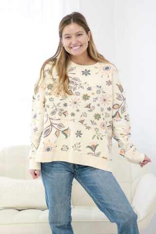 Better In Bloom Floral Pullover