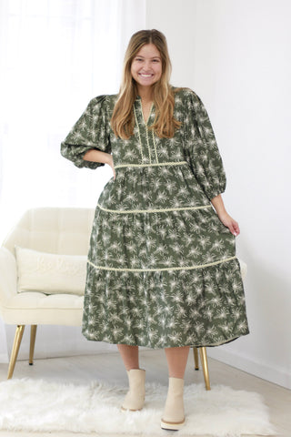 Tasks of Love Olive Dress