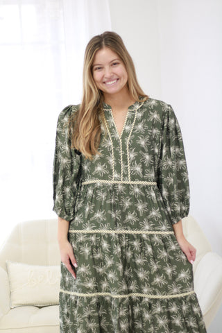 Tasks of Love Olive Dress