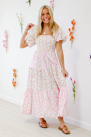 In Floral Paradise Maxi Dress