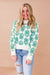 Amelia Lane Floral Patter Sweater in Green