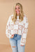 This is Destiny Floral Block Print Sweater