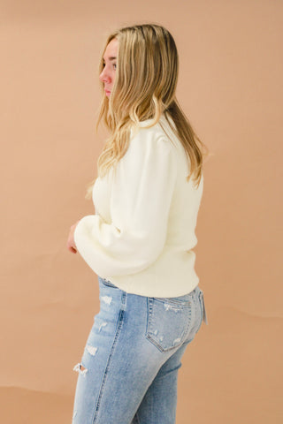 Sweetheart Sweater in Cream