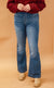 Found You Here Short Girl Flares in Medium Wash