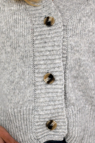 Point of View Button Up Sweater