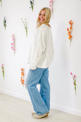 Checking Off The To-Do List Raw Hem Top