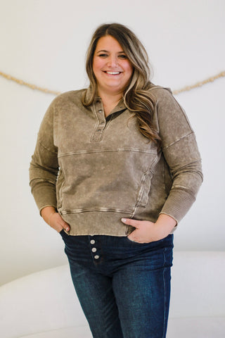 Love to Be in Love Mocha Pullover