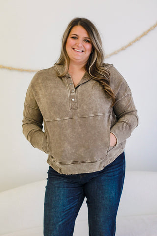 Love to Be in Love Mocha Pullover