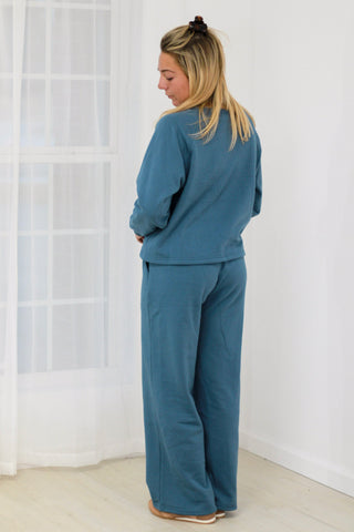 Staying Cozy Dusty Blue Set