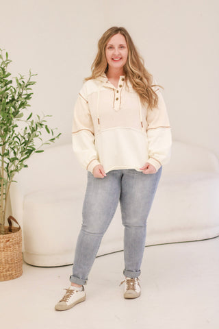 Winter Whipped Cream Long Sleeve Top