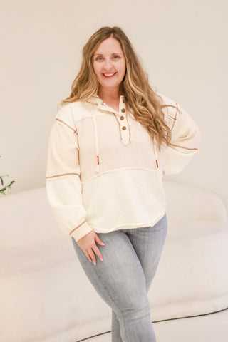 Winter Whipped Cream Long Sleeve Top