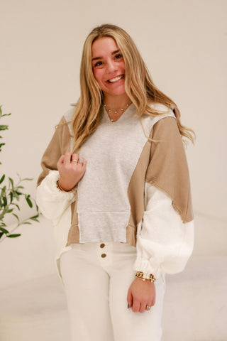 No Mixed Feelings French Terry Oversized Pullover