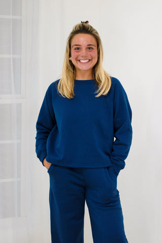 Staying Cozy Light Navy Blue Set