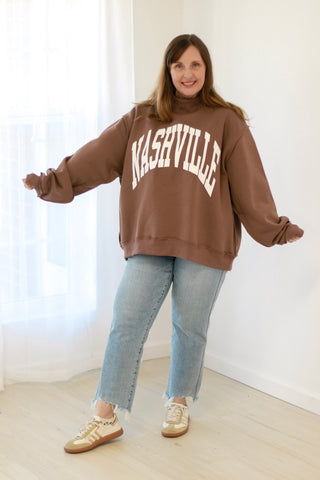 Nashville/Broadway Reversible Mockneck Sweatshirt