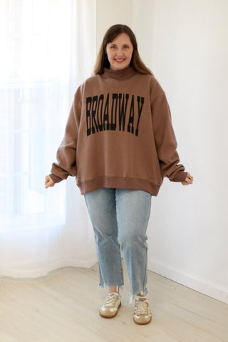 Nashville/Broadway Reversible Mockneck Sweatshirt