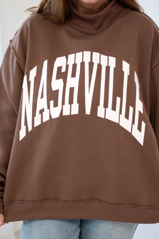 Nashville/Broadway Reversible Mockneck Sweatshirt