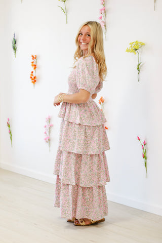 Meet Me at Brunch Maxi Dress in Pink