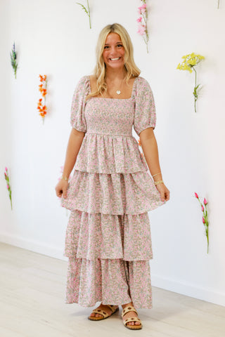 Meet Me at Brunch Maxi Dress in Pink