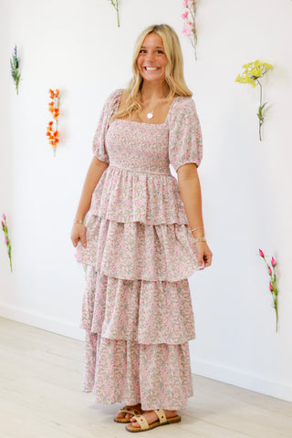 Meet Me at Brunch Maxi Dress in Pink
