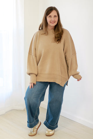 The Way I See It Sweater in Light Mocha
