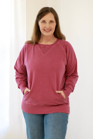 Better in Berry Pocket Pullover