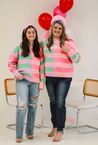 Crush It Striped Sweater