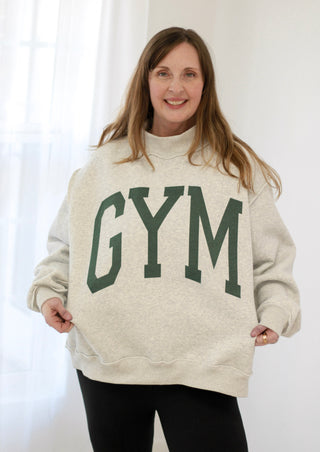 Gym/Bed Reversible Mockneck Sweatshirt
